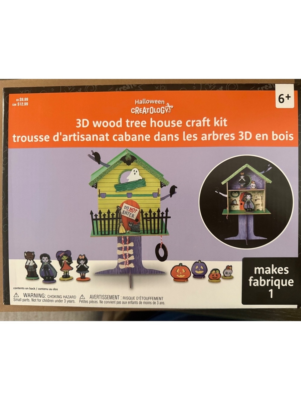 Creatology Halloween 3D Wood Tree House Craft Kit